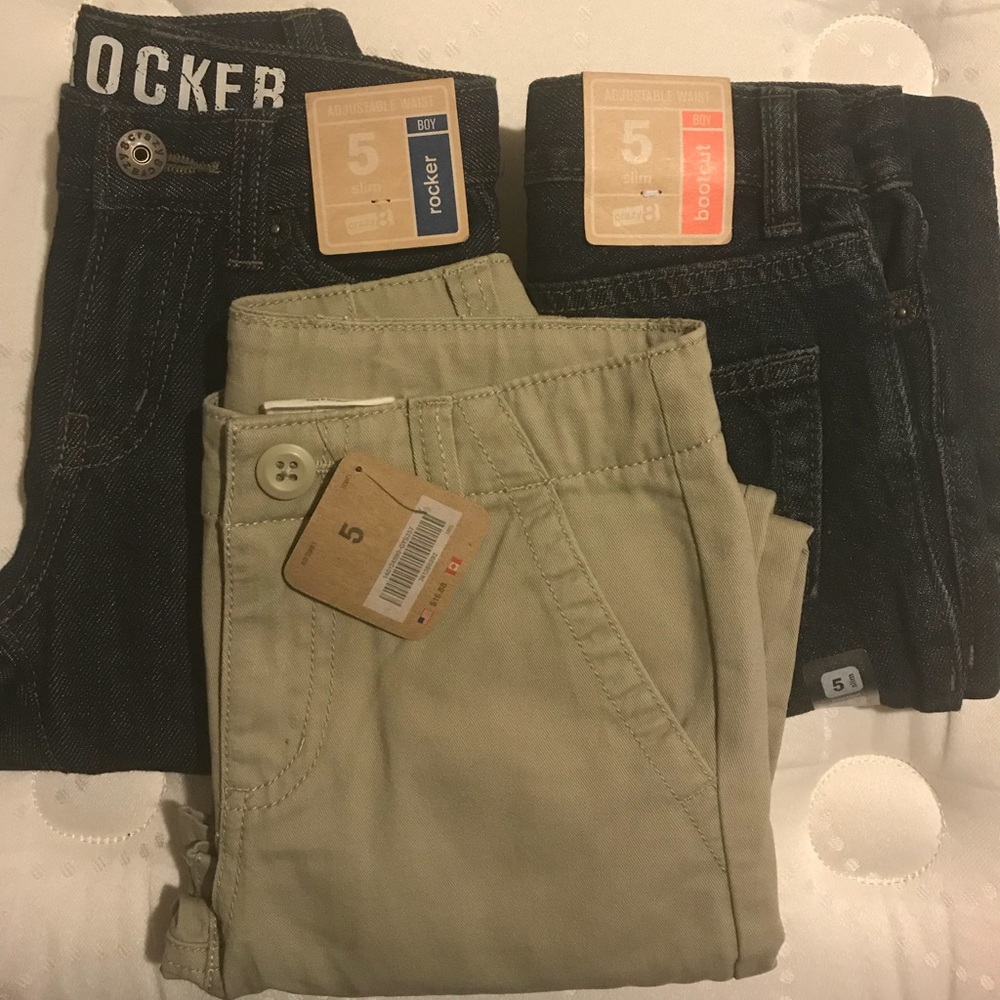 Boys size 5 jeans and khakis